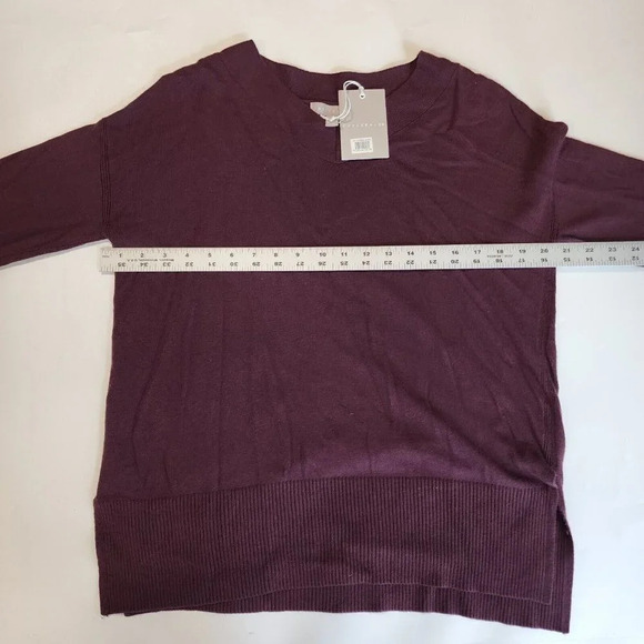 Chelsea28 Women's High Low Crewneck Sweater Cashmere Blend Size XXS NWT - Picture 8 of 10
